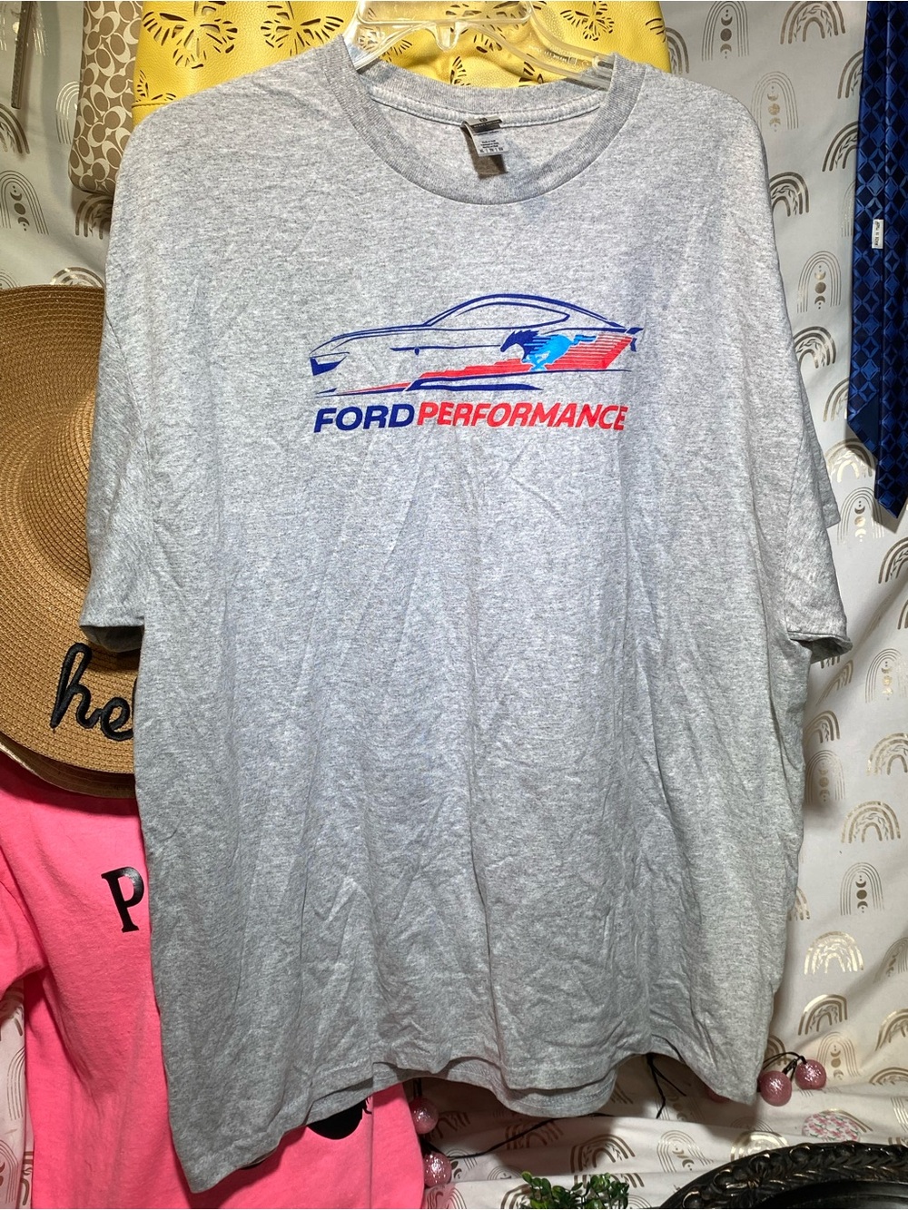 Ford Performance Men's Grey Graphic T-Shirt